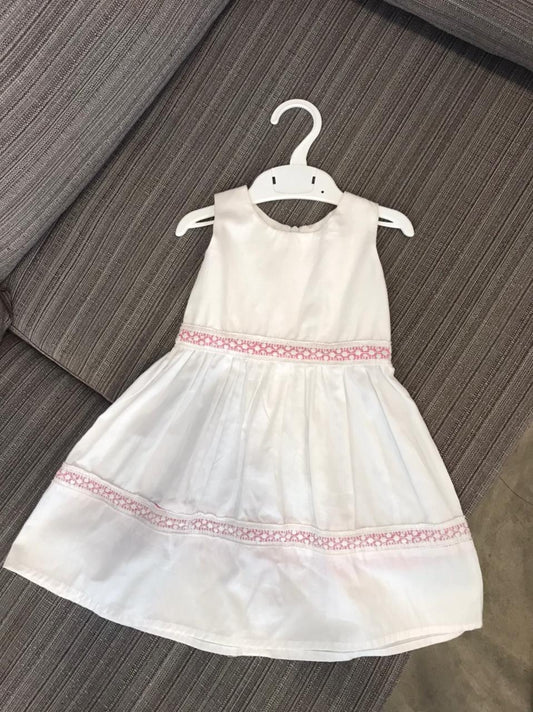 White and Pink Frock