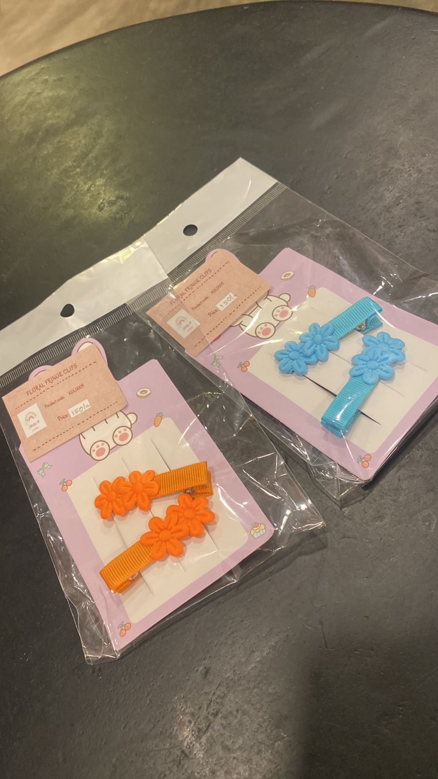 Floral Fringe Clips