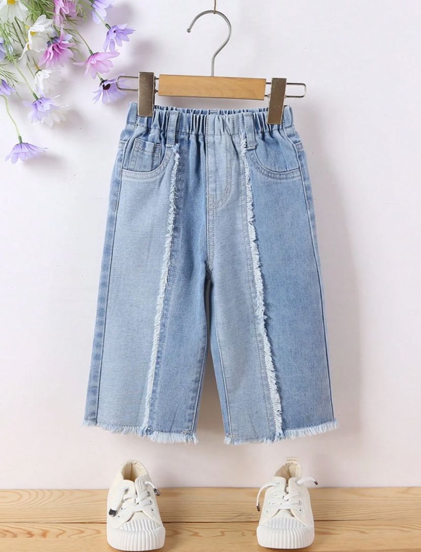 Baby Girls Two Tone Jeans