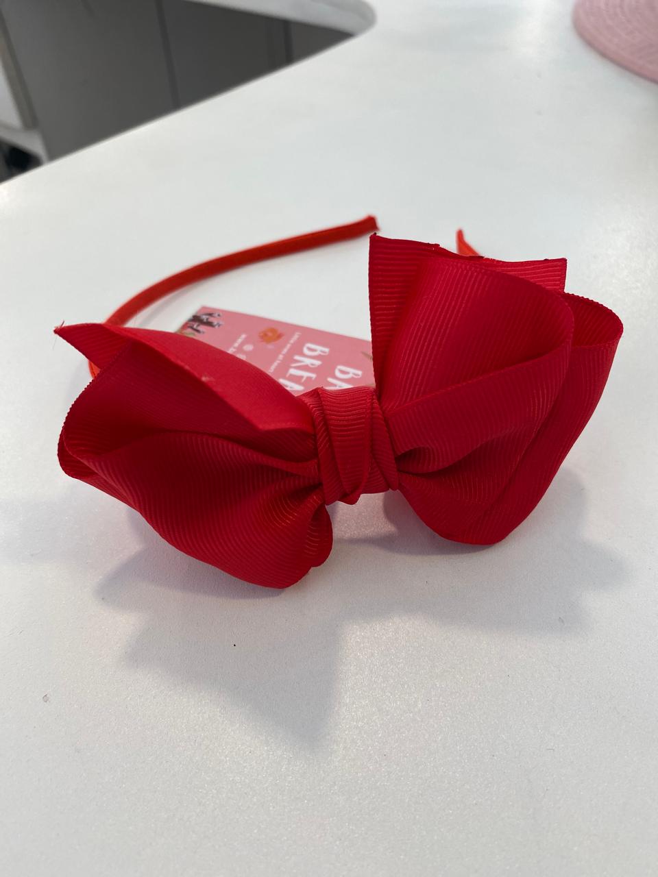 Red Bow Head Band