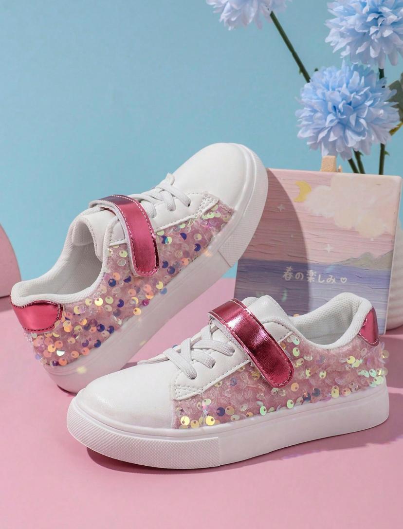 Low Top Glitter Casual Sneakers