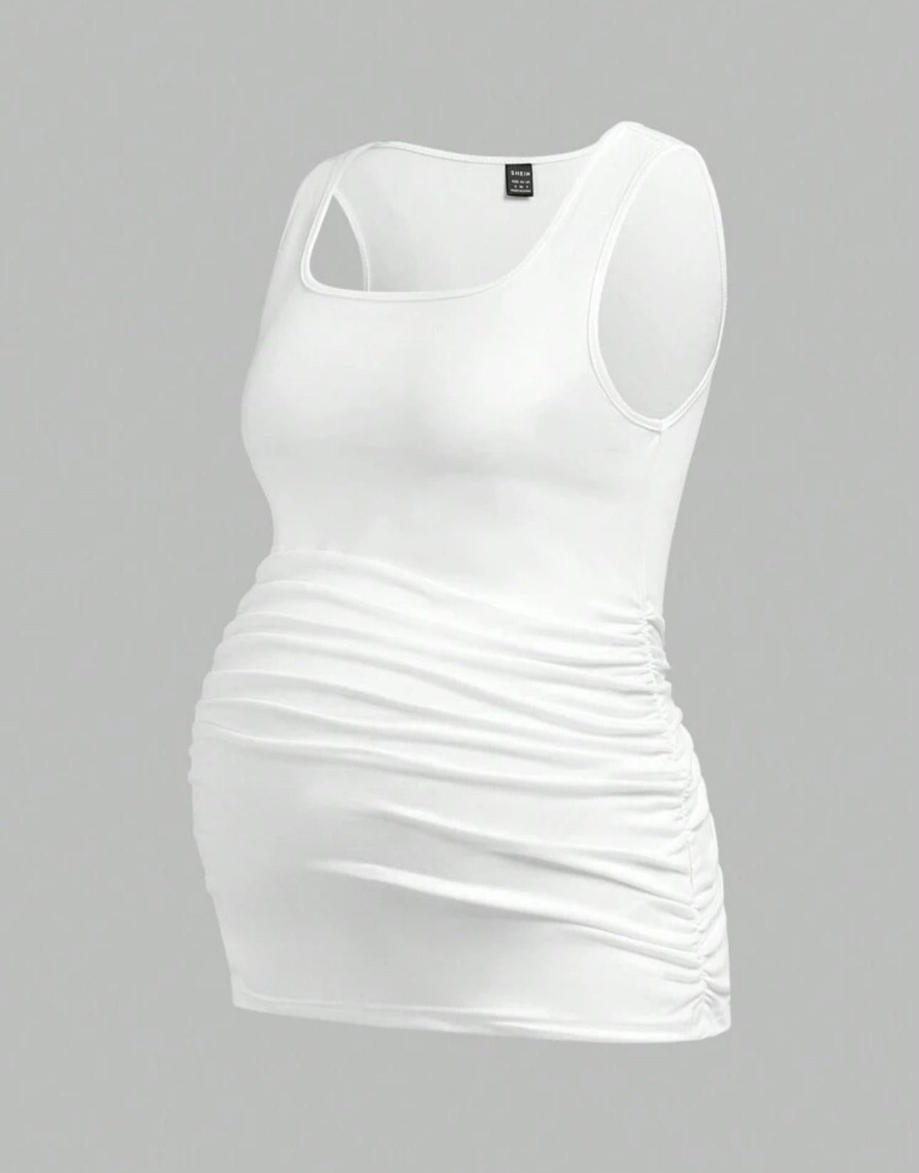 Maternity Women's Solid Color Sleeveless Casual Tank Tops