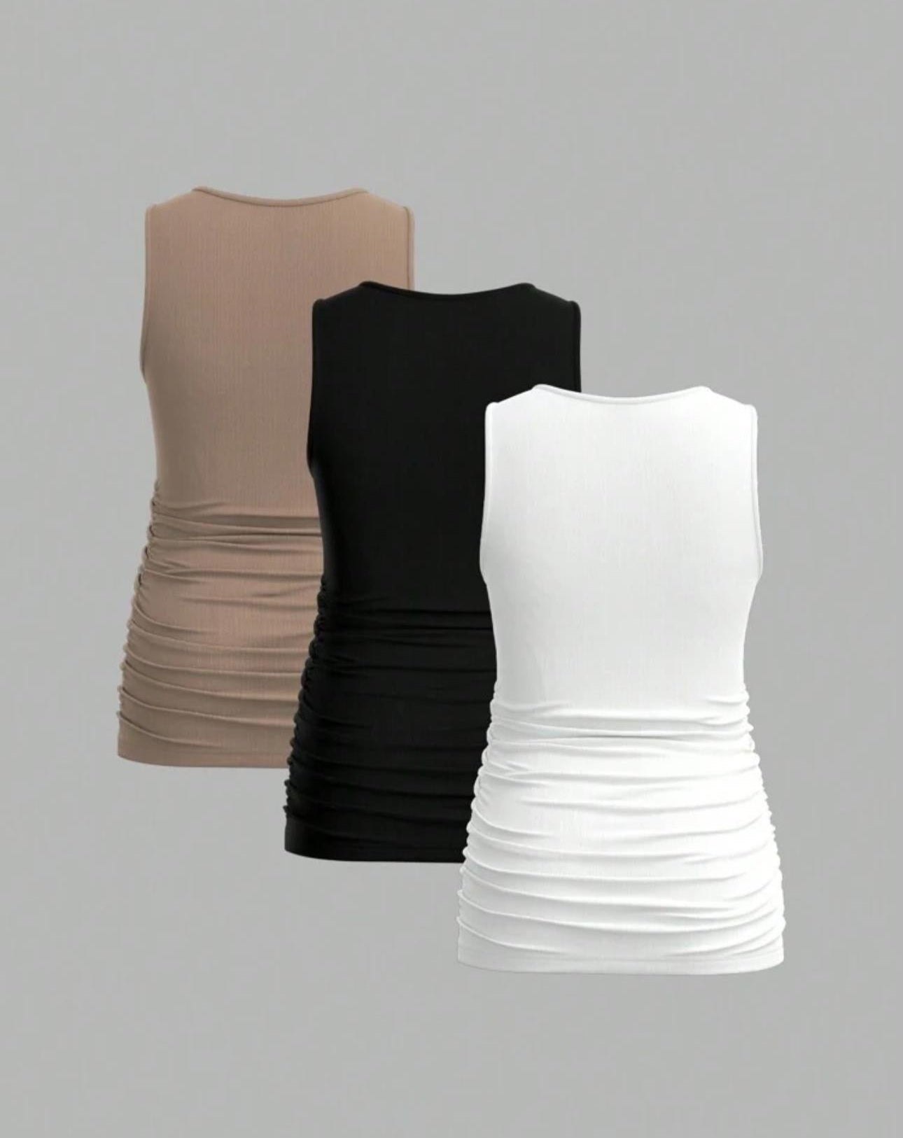 Maternity Women's Solid Color Sleeveless Casual Tank Tops