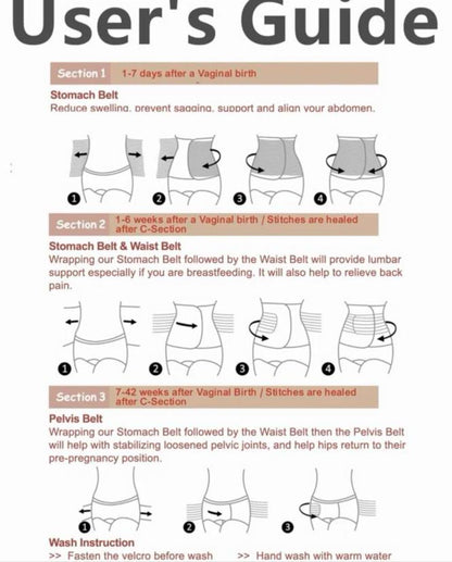3 in 1 Postpartum Abdominal Belt