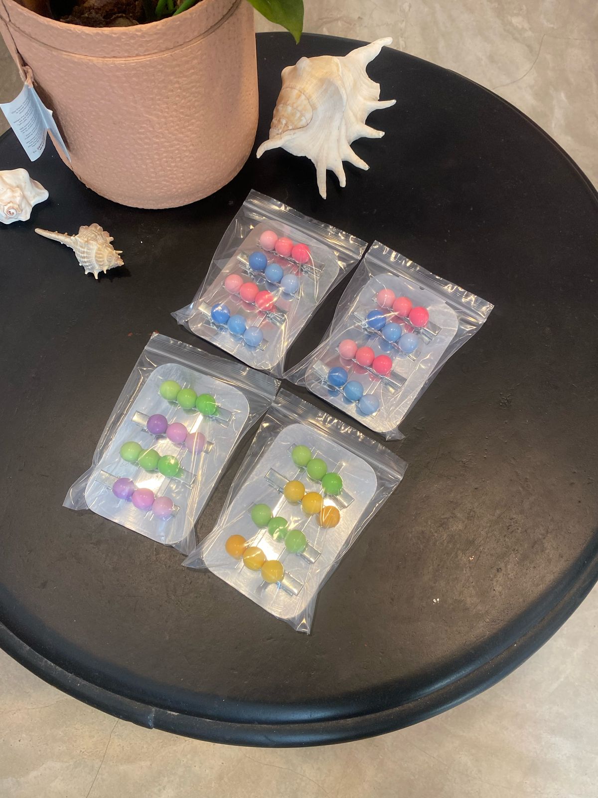 Colorful Round Hair Clips