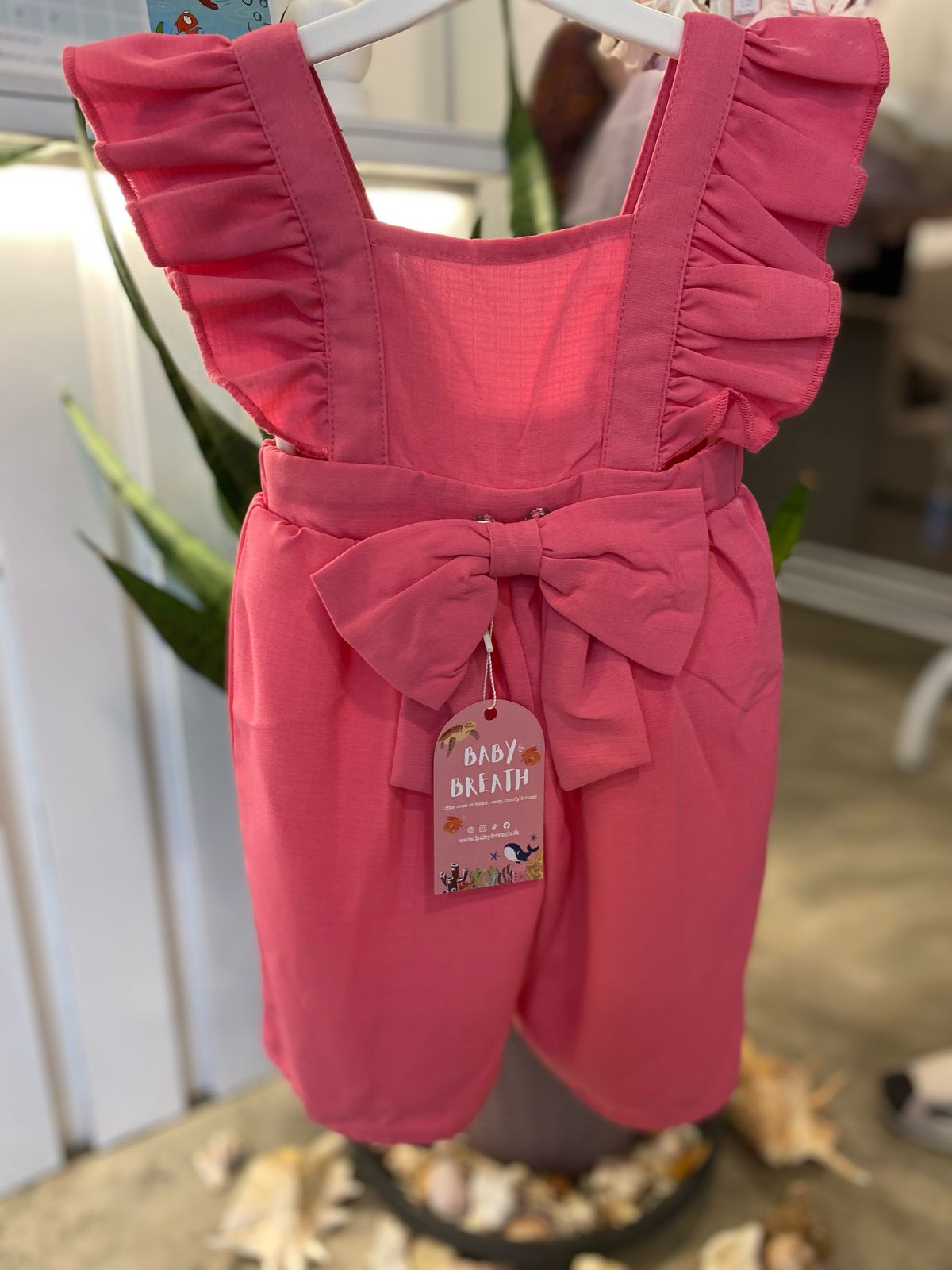 Romper With Pink Bow | 1-3M