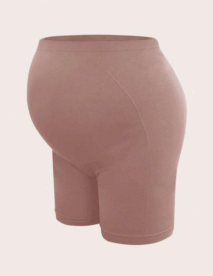 Maternity Solid Safety Shorts