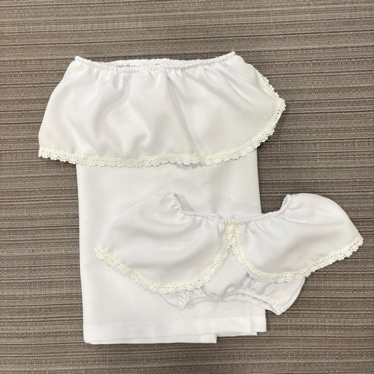 White Lama Saree