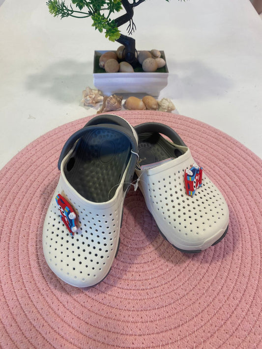 Gray Car Clogs