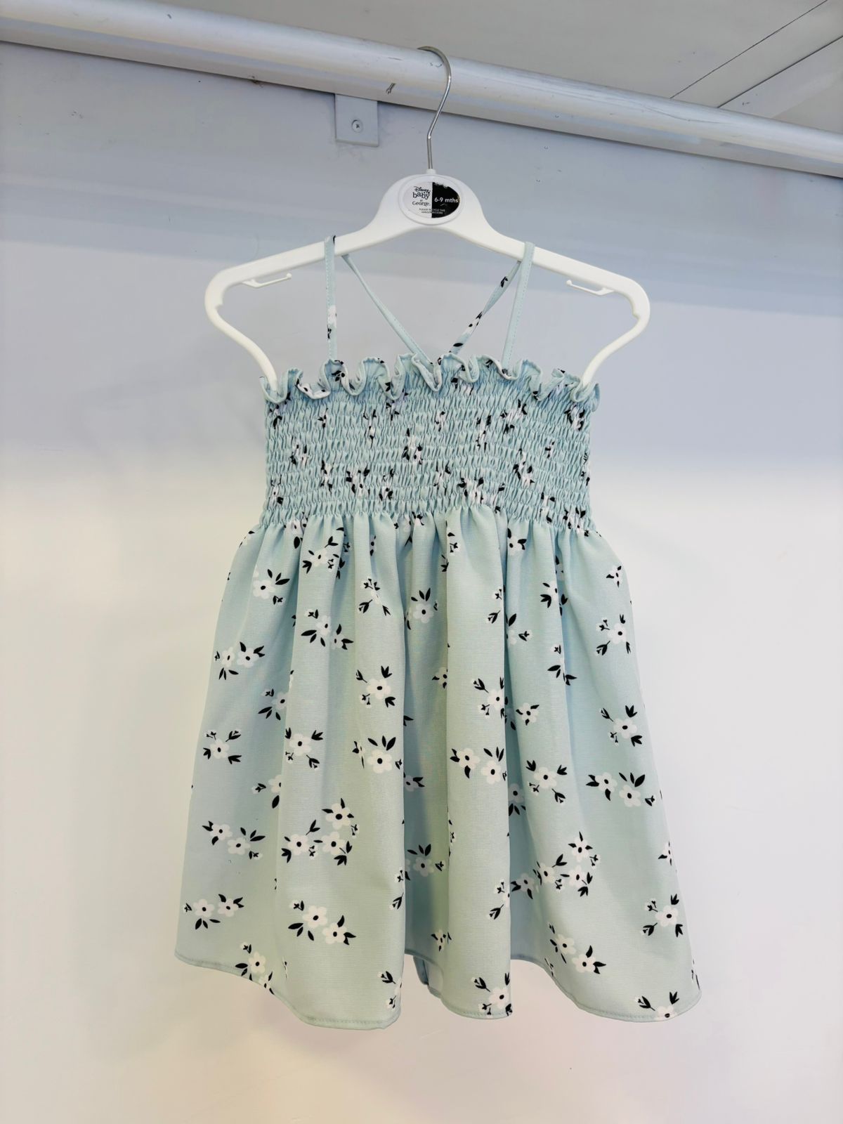 Shells Printed Blue Dress
