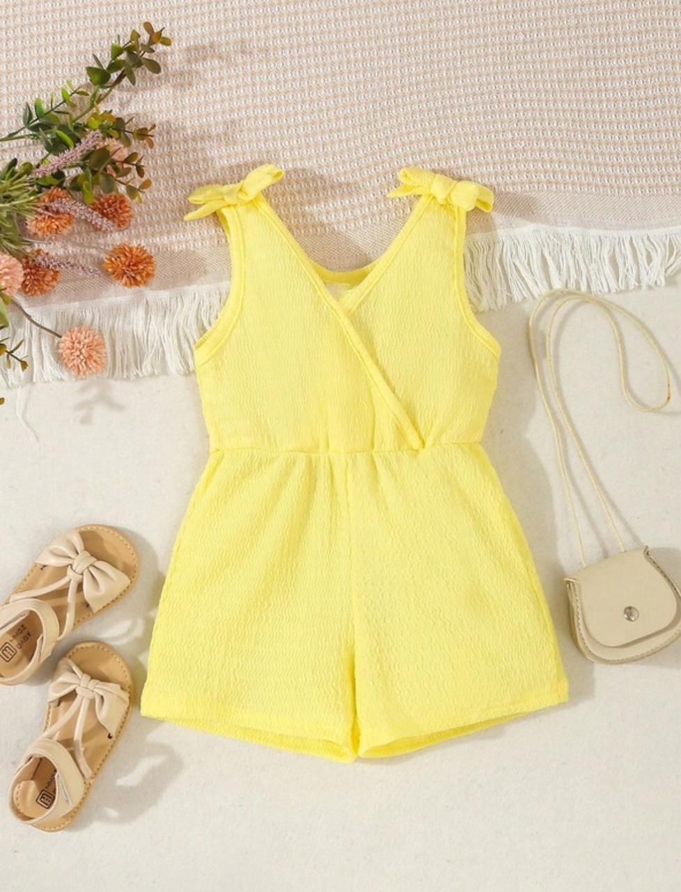 Baby Breath Yellow Romper