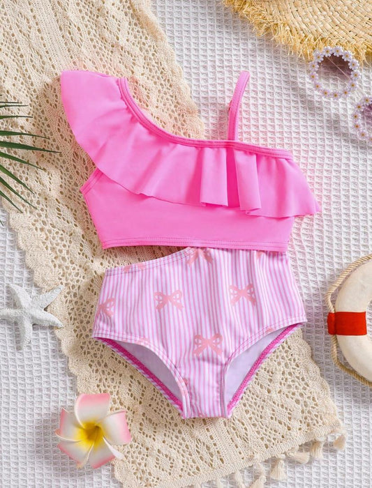 Baby Girls Ruffled One-Piece Swimsuit | 6M - 3Y