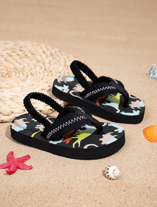 Cartoon Dinosaur Graphic Sandals