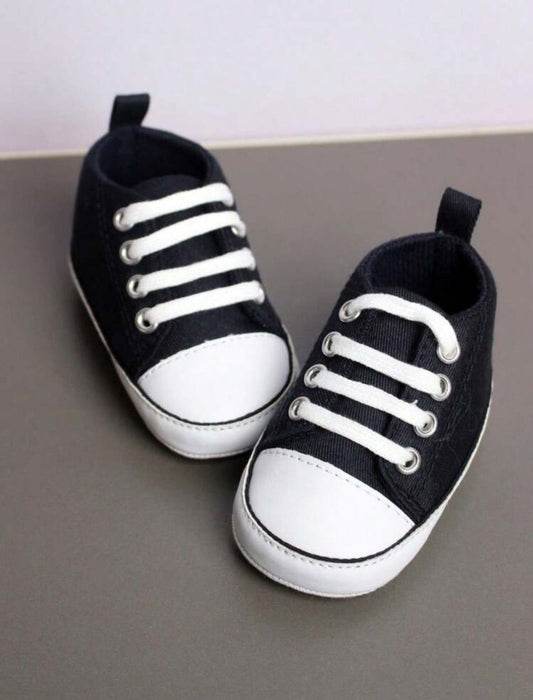 Two Tone Lace up Front Sneakers