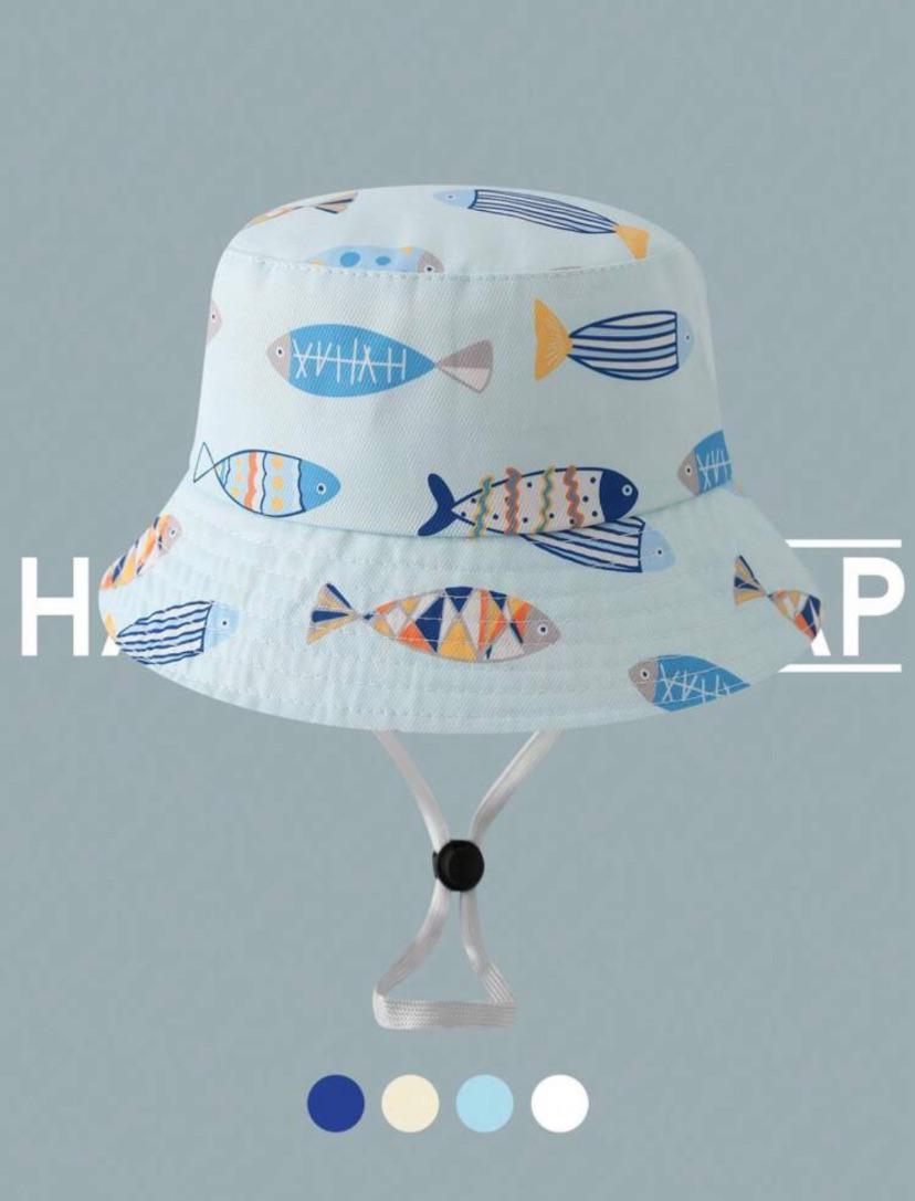Cartoon Fish Theme Bucket Hat | 1 - 3Y