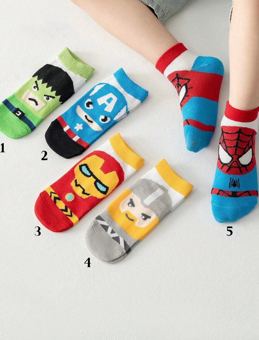 Marvel Avengers Character Low-Cut Socks