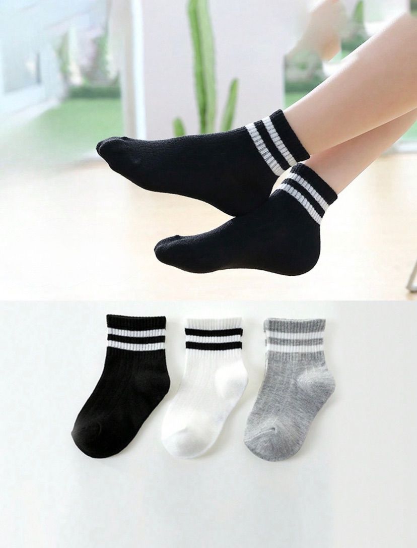 Double-Bar Tube Socks
