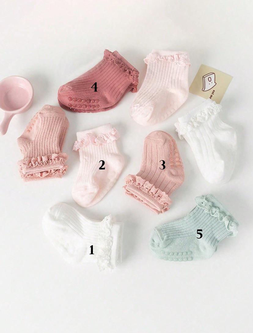 Summer Soft Cotton Lace Ruffle Socks