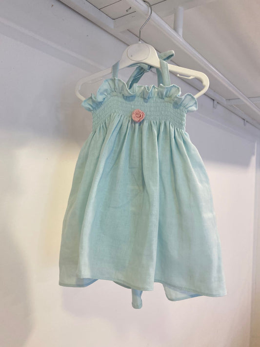 Shells LT Blue Smock Dress | 6M