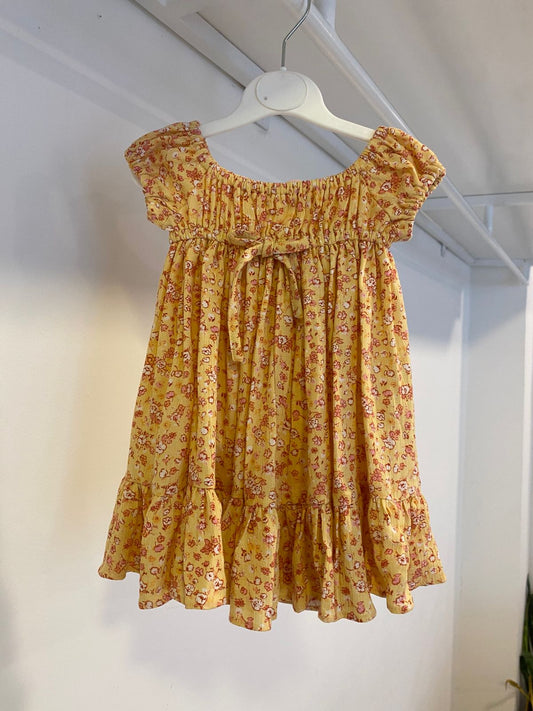 Shells Printed Puff Sleeve Dress