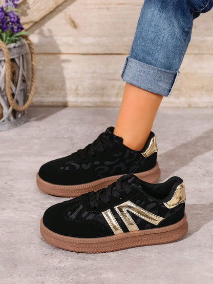 Leopard Print Low-Top Sneakers