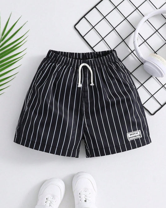 Bold & Retro - Casual Striped Shorts - 4Y - 7Y