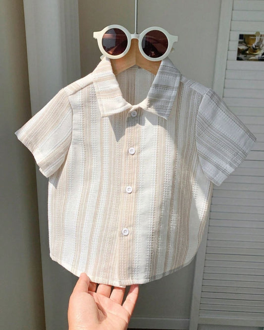 Bold & Retro - Short Sleeve Collared Shirt - 6M - 3Y