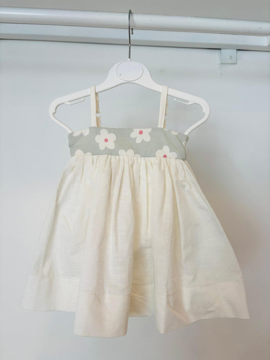 Shells White Linen Top Floral Dress