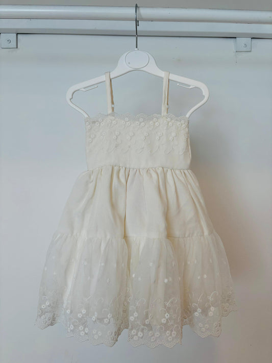 Shells Lace White Dress | 6M