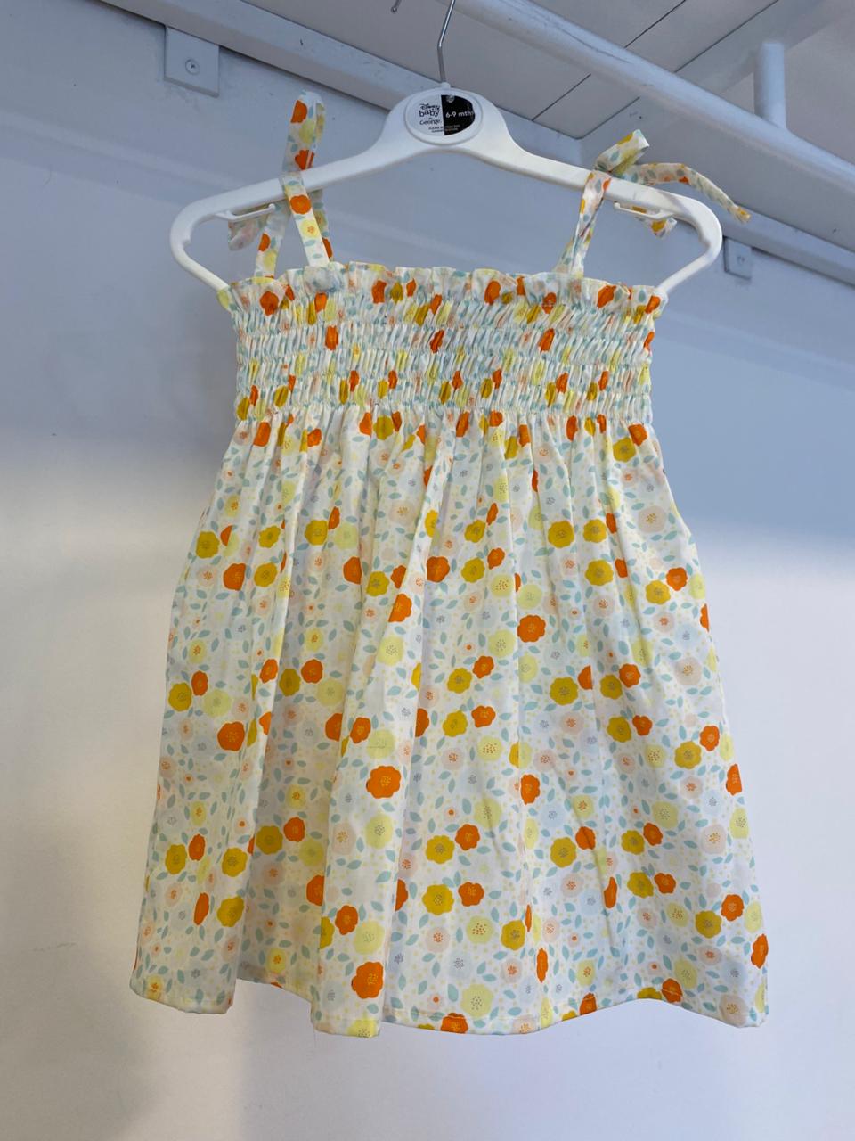 Baby Beddings Amber Petal Frock (Elastic smoking)
