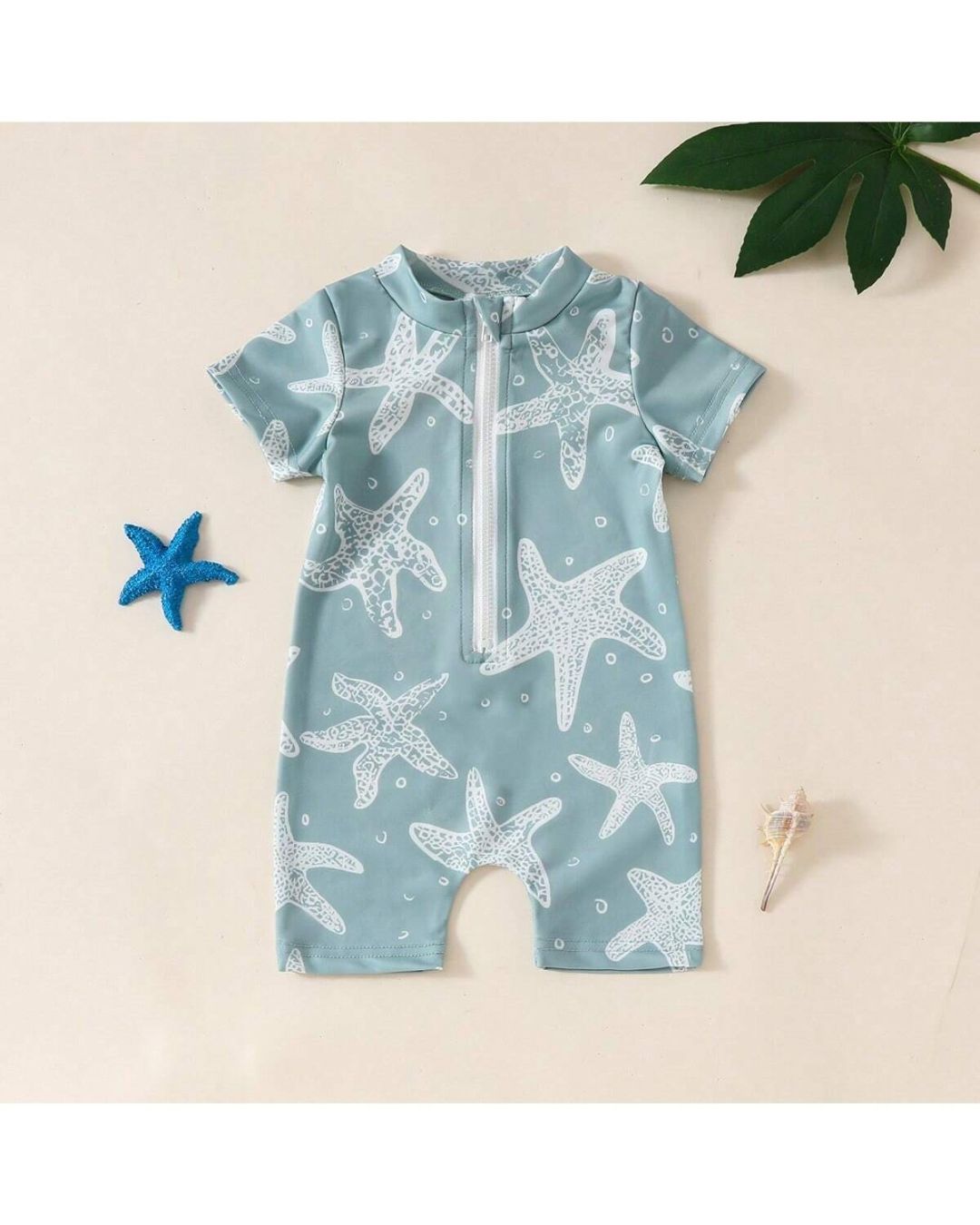 Baby Boys / Girls Seashells Theme Swimsuit | 3M - 3Y