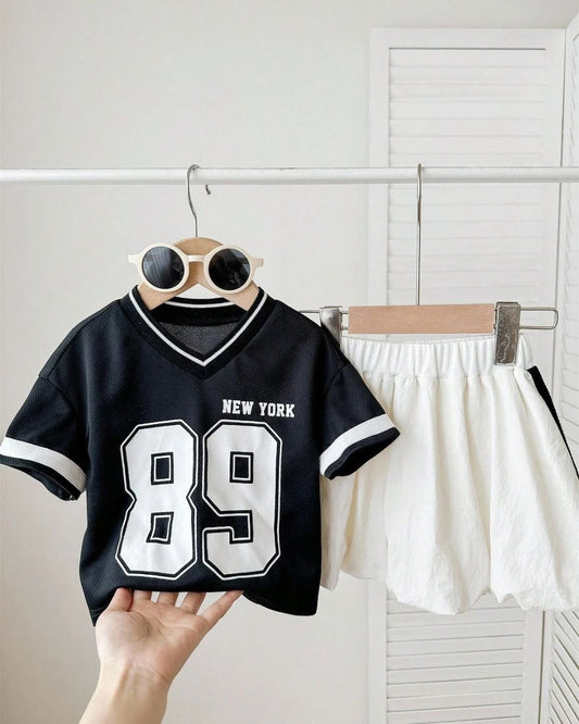 Baby Girls 89 NEW YORK top & Skirt Set | 6M - 3Y