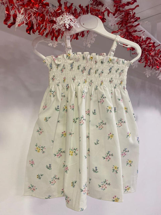 Shells Off White Printed Dress