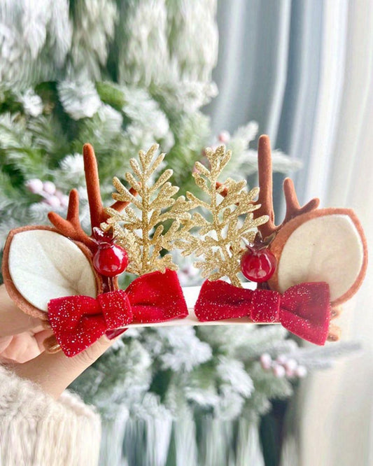Christmas Reindeer Antler Hair Clips