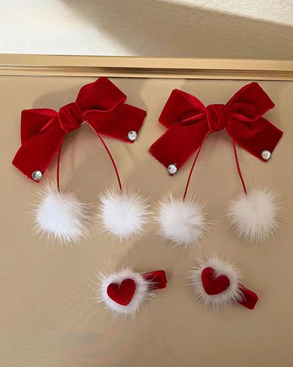 Cute Plush Hair Pins