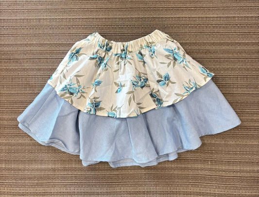 KYC Blue Floral Skirt