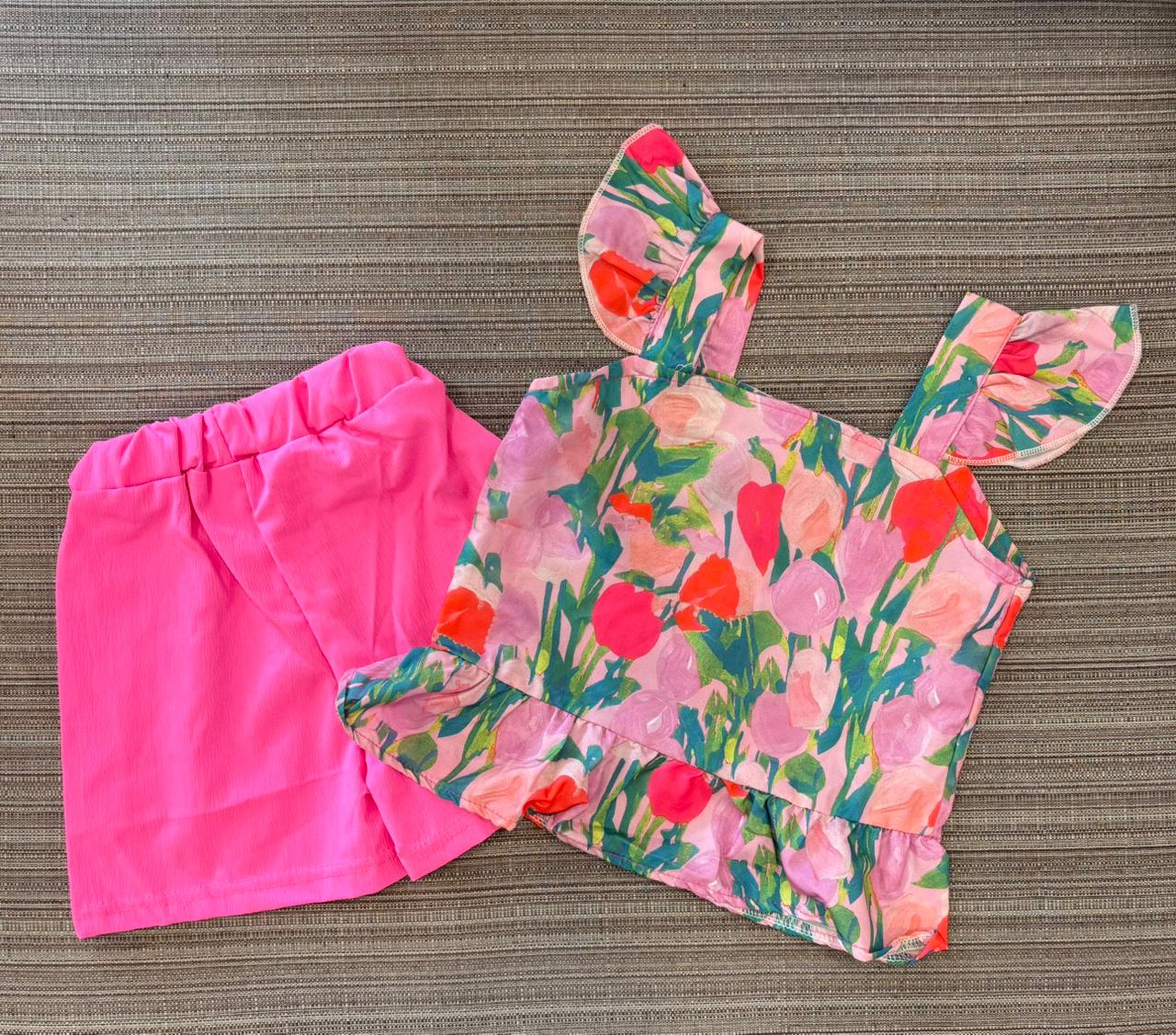 KYC Floral Pink CO-Ord | 3-4Y