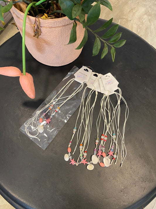 Bee Free Pink Shells Chain