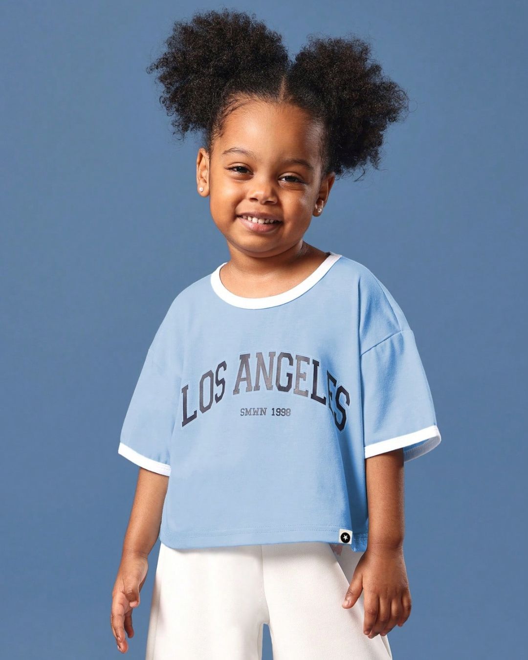 Young Girls Oversized Crop Tee | 4Y - 7Y