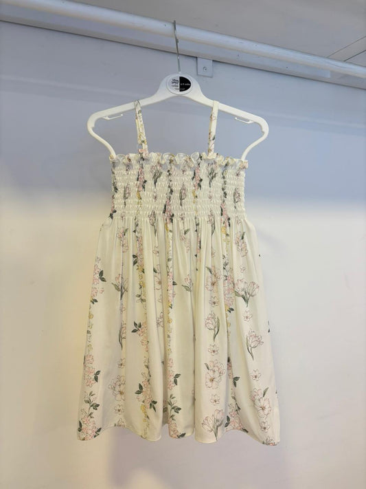 Shells White Printed Smock Dress