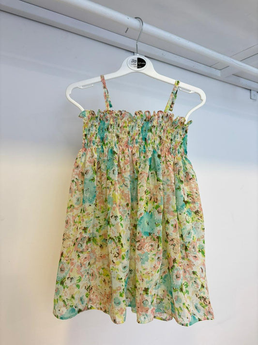 Shells Green Printed Smock Dress