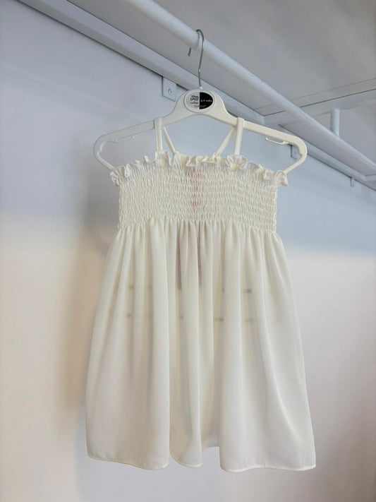 Shells White Smock Dress | 1Y