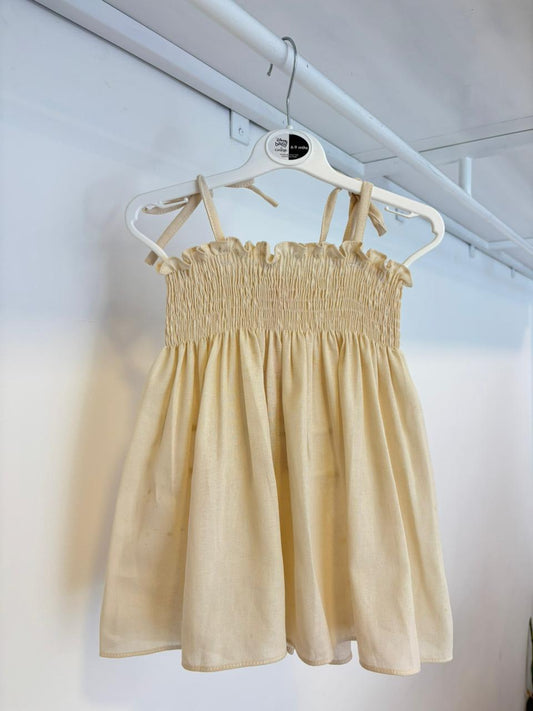 Shells Creem Smock Dress | 6M