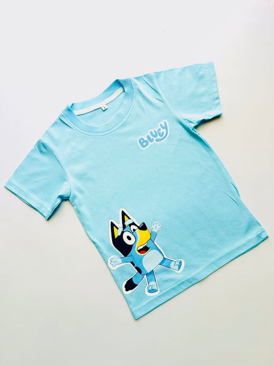 TCB Bluey Printed Blue Color Kids T-shirt