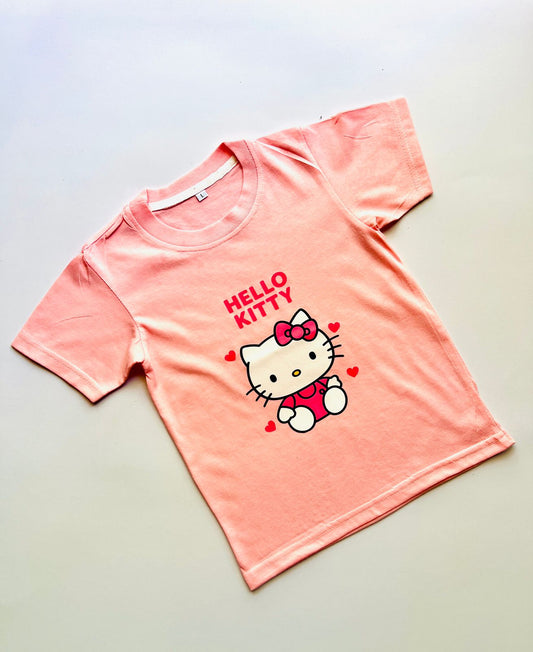 TCB Hello Kitty Pink Color Kids T-shirt