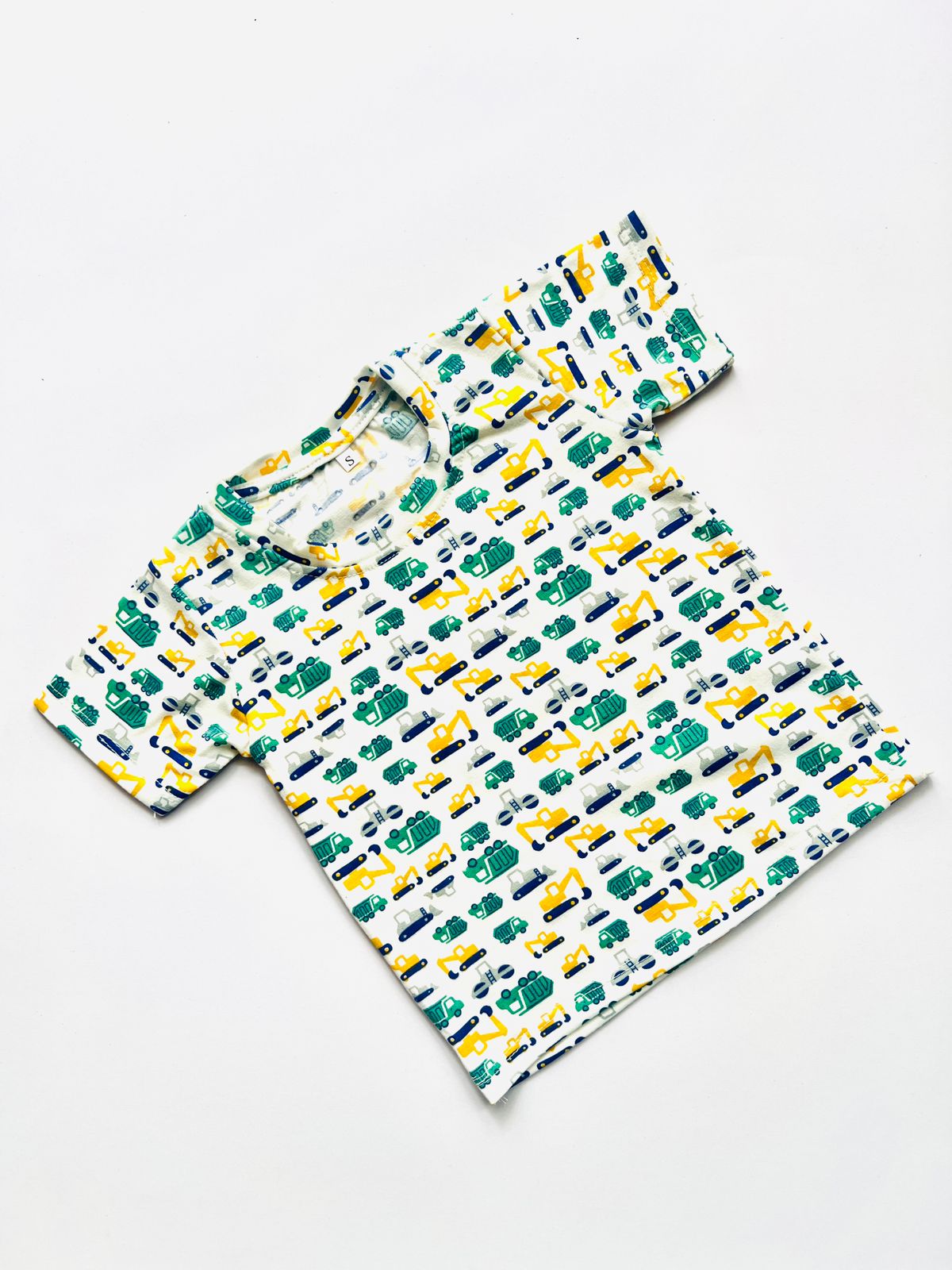 TCB Construction Vehicle Printed Kids T-Shirt