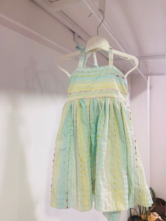 Shells Blue Stripe Dress | 1Y