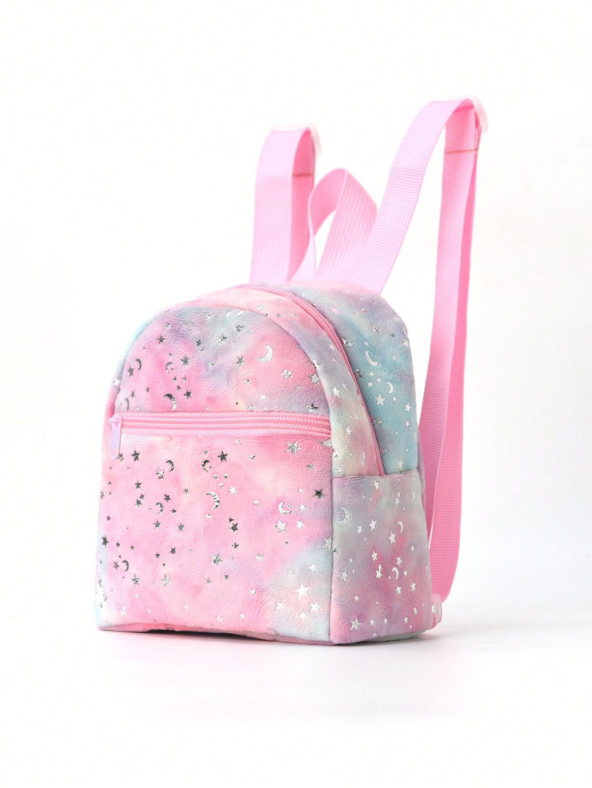 BB Star Moon Printed Soft Plush Backpack