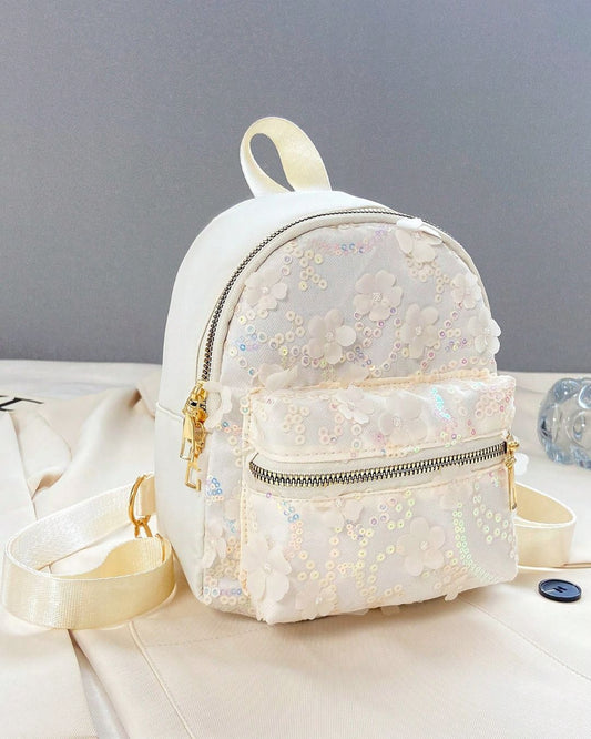 BB Cute Floral Sequin Mini Backpack