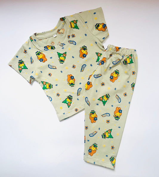 TCB Gray Color Kuromi Printed PJ Set